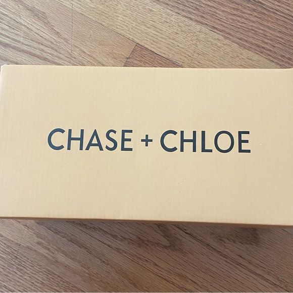 CHASE AND CHLOE Camille Slide Sandal Women 7 WHITE  Puffy Knot 2-2.25 Platform - Picture 2 of 7